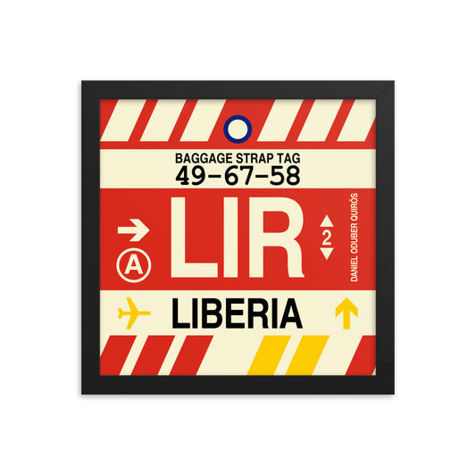 Travel-Themed Framed Print • LIR Liberia Souvenir • YHM Designs - Image 02
