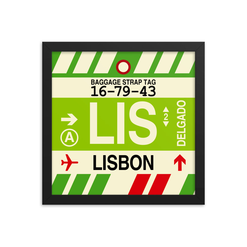 Travel-Themed Framed Print • LIS Lisbon Souvenir • YHM Designs - Image 02