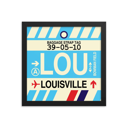 Travel-Themed Framed Print • LOU Louisville Souvenir • YHM Designs - Image 02