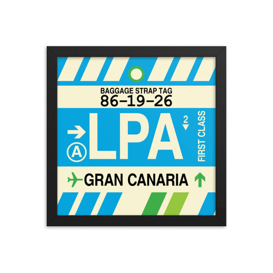 Travel-Themed Framed Print • LPA Gran Canaria Souvenir • YHM Designs - Image 02