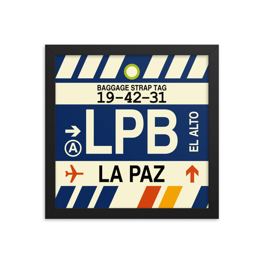 Travel-Themed Framed Print • LPB La Paz • YHM Designs - Image 02
