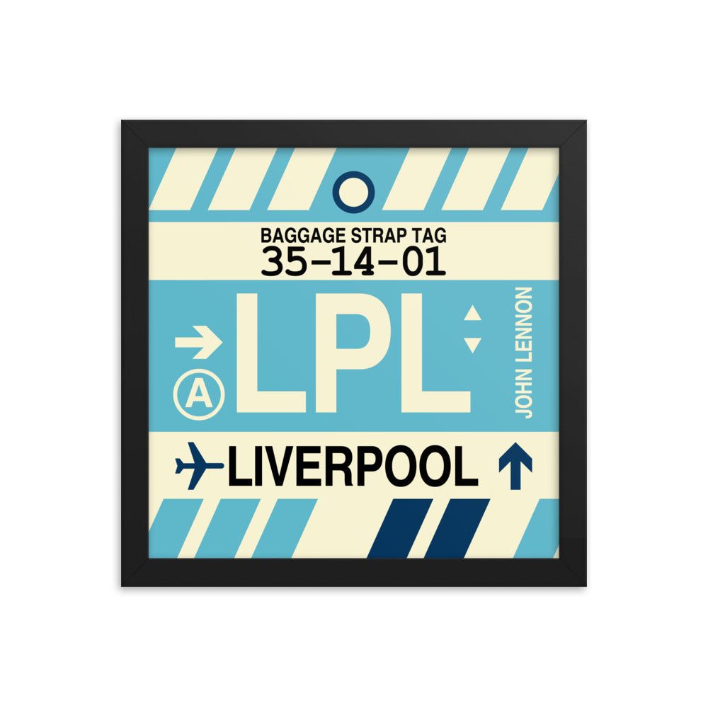 Travel-Themed Framed Print • LPL Liverpool Souvenir • YHM Designs - Image 02
