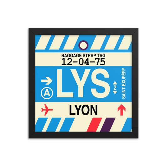 Travel-Themed Framed Print • LYS Lyon Souvenir • YHM Designs - Image 02