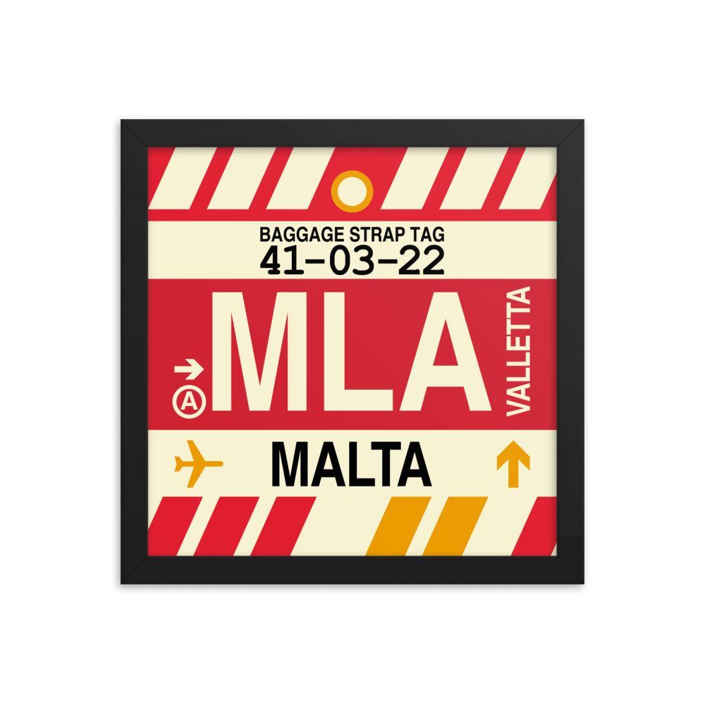 Travel-Themed Framed Print • MLA Valletta Souvenir • YHM Designs - Image 02