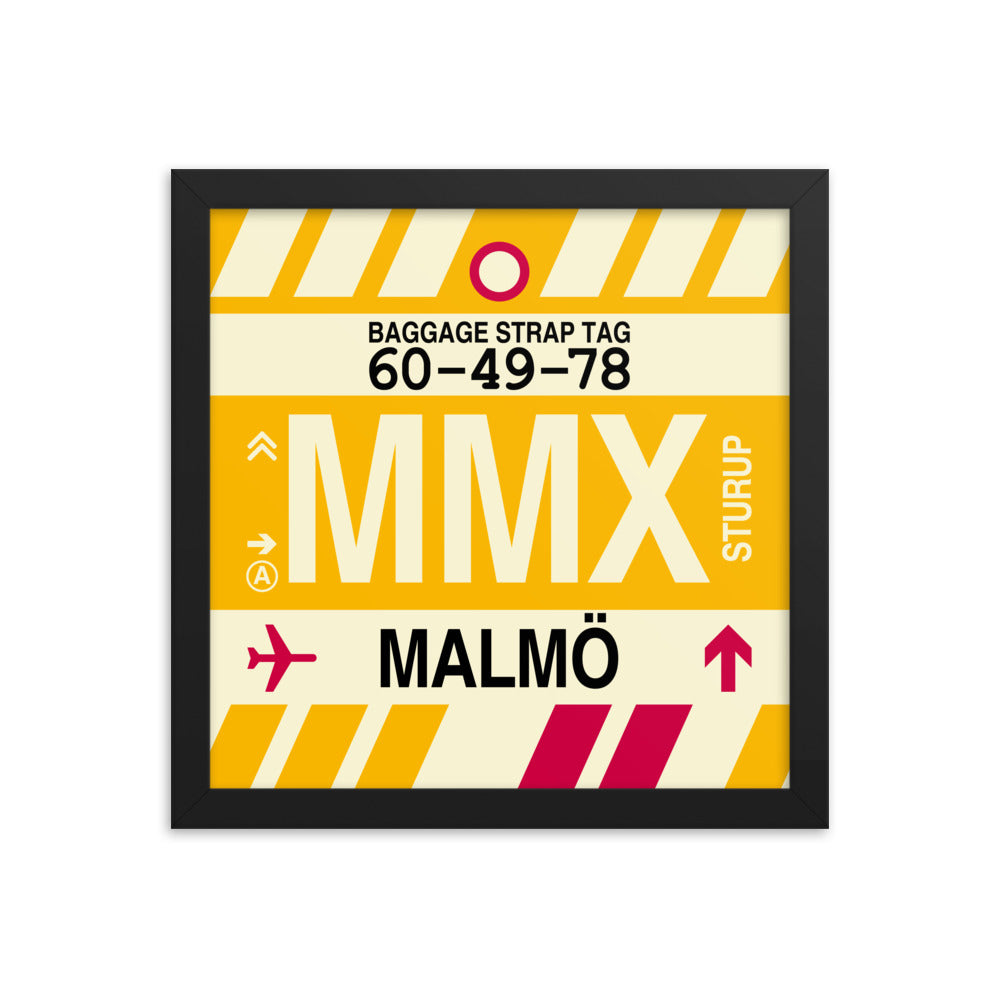 Travel-Themed Framed Print • MMX Malmo Souvenir • YHM Designs - Image 02