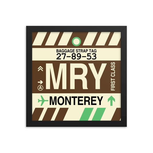 Travel-Themed Framed Print • MRY Monterey Souvenir • YHM Designs - Image 02