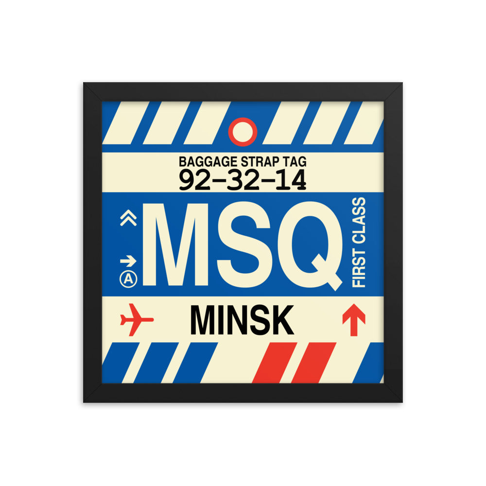 Travel-Themed Framed Print • MSQ Minsk Souvenir • YHM Designs - Image 02