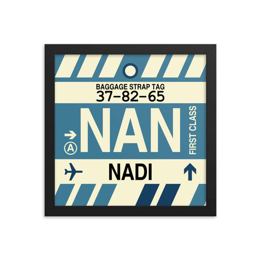 Travel-Themed Framed Print • NAN Nadi Souvenir • YHM Designs - Image 02