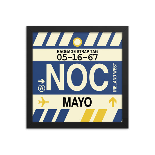 Travel-Themed Framed Print • NOC Mayo Souvenir • YHM Designs - Image 02