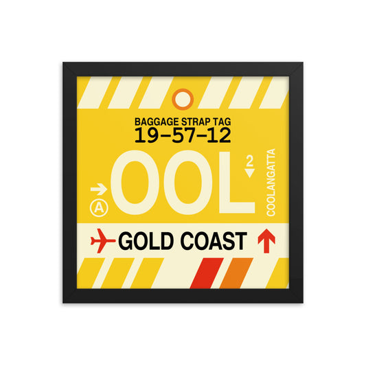 Travel-Themed Framed Print • OOL Gold Coast Souvenir • YHM Designs - Image 02