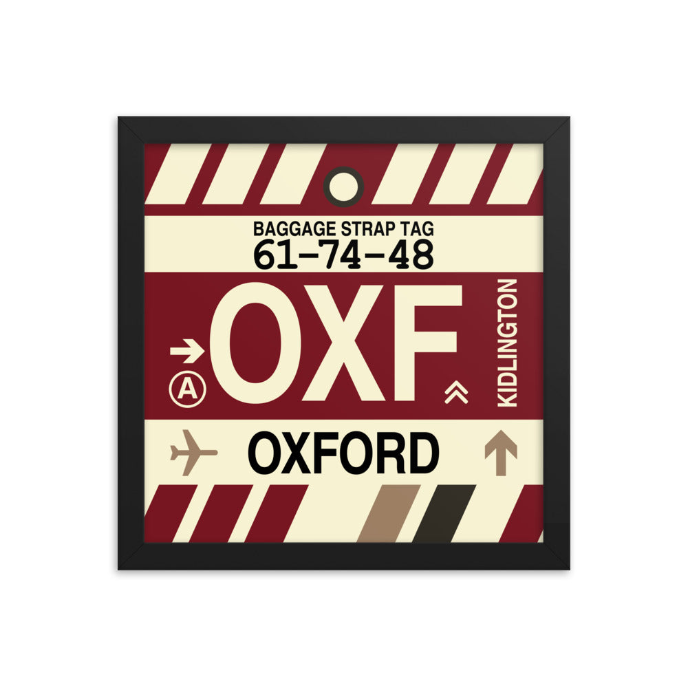 Travel-Themed Framed Print • OXF Oxford Souvenir • YHM Designs - Image 02