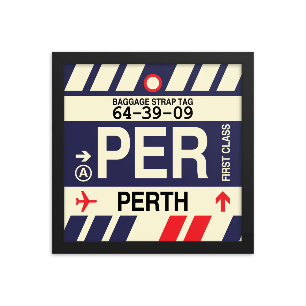 Travel-Themed Framed Print • PER Perth • YHM Designs - Image 02