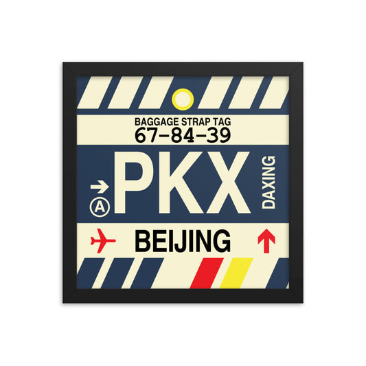 Travel-Themed Framed Print • PKX Beijing Souvenir • YHM Designs - Image 02