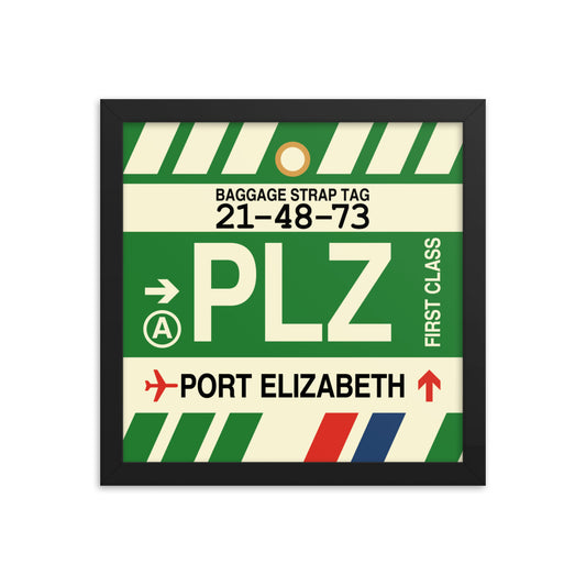Travel-Themed Framed Print • PLZ Port Elizabeth Souvenir • YHM Designs - Image 02
