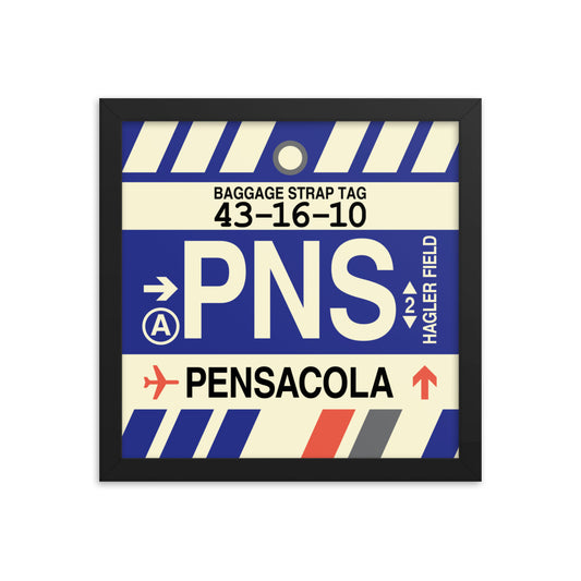 Travel-Themed Framed Print • PNS Pensacola Souvenir • YHM Designs - Image 02