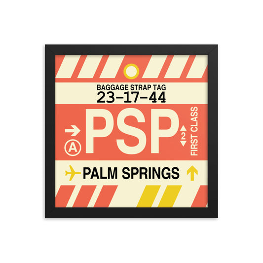 Travel-Themed Framed Print • PSP Palm Springs Souvenir • YHM Designs - Image 02