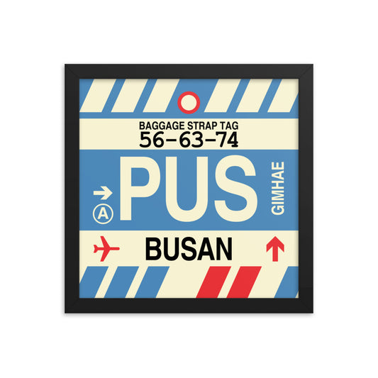 Travel-Themed Framed Print • PUS Busan Souvenir • YHM Designs - Image 02