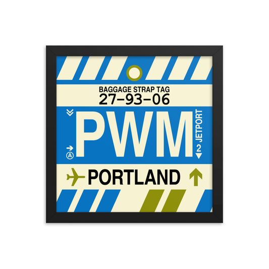 Travel-Themed Framed Print • PWM Portland Souvenir • YHM Designs - Image 02