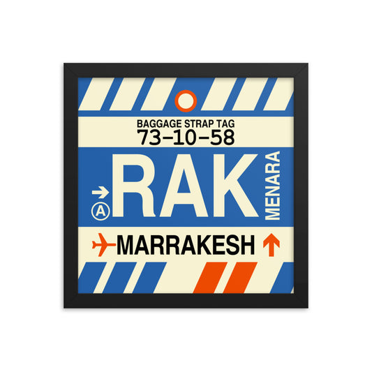 Travel-Themed Framed Print • RAK Marrakesh • YHM Designs - Image 02
