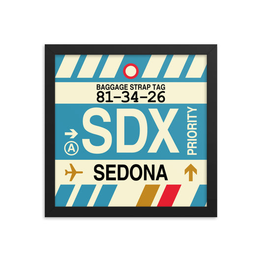 Travel-Themed Framed Print • SDX Sedona Souvenir • YHM Designs - Image 02