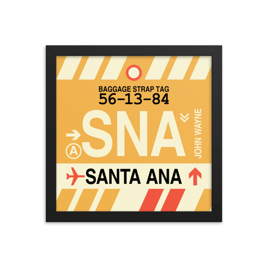 Travel-Themed Framed Print • SNA Santa Ana Souvenir • YHM Designs - Image 02