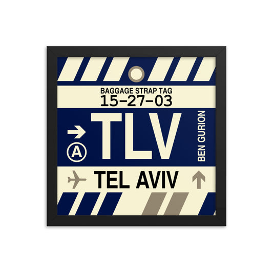 Travel-Themed Framed Print • TLV Tel Aviv Souvenir • YHM Designs - Image 02