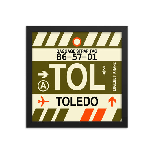 Travel-Themed Framed Print • TOL Toledo Souvenir • YHM Designs - Image 02