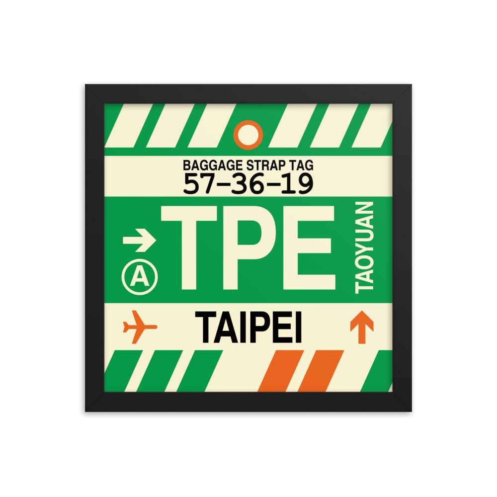 Travel-Themed Framed Print • TPE Taipei Souvenir • YHM Designs - Image 02