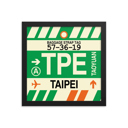 Travel-Themed Framed Print • TPE Taipei • YHM Designs - Image 02