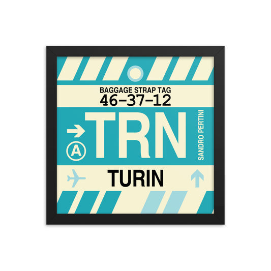 Travel-Themed Framed Print • TRN Turin Souvenir • YHM Designs - Image 02