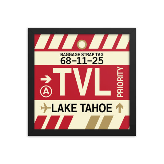 Travel-Themed Framed Print • TVL Lake Tahoe Souvenir • YHM Designs - Image 02