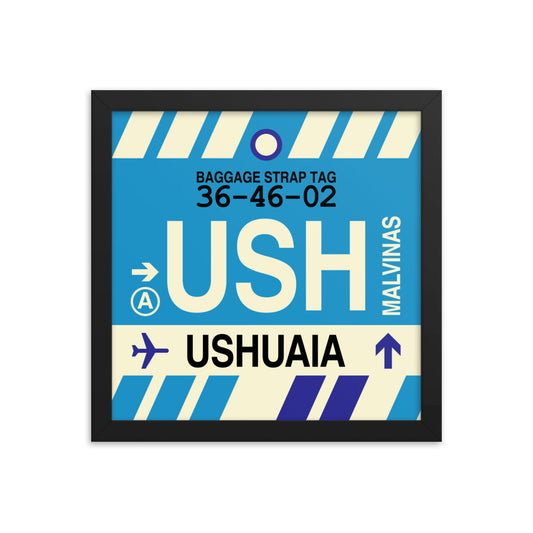 Travel-Themed Framed Print • USH Ushuaia • YHM Designs - Image 02
