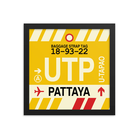 Travel-Themed Framed Print • UTP Pattaya Souvenir • YHM Designs - Image 02