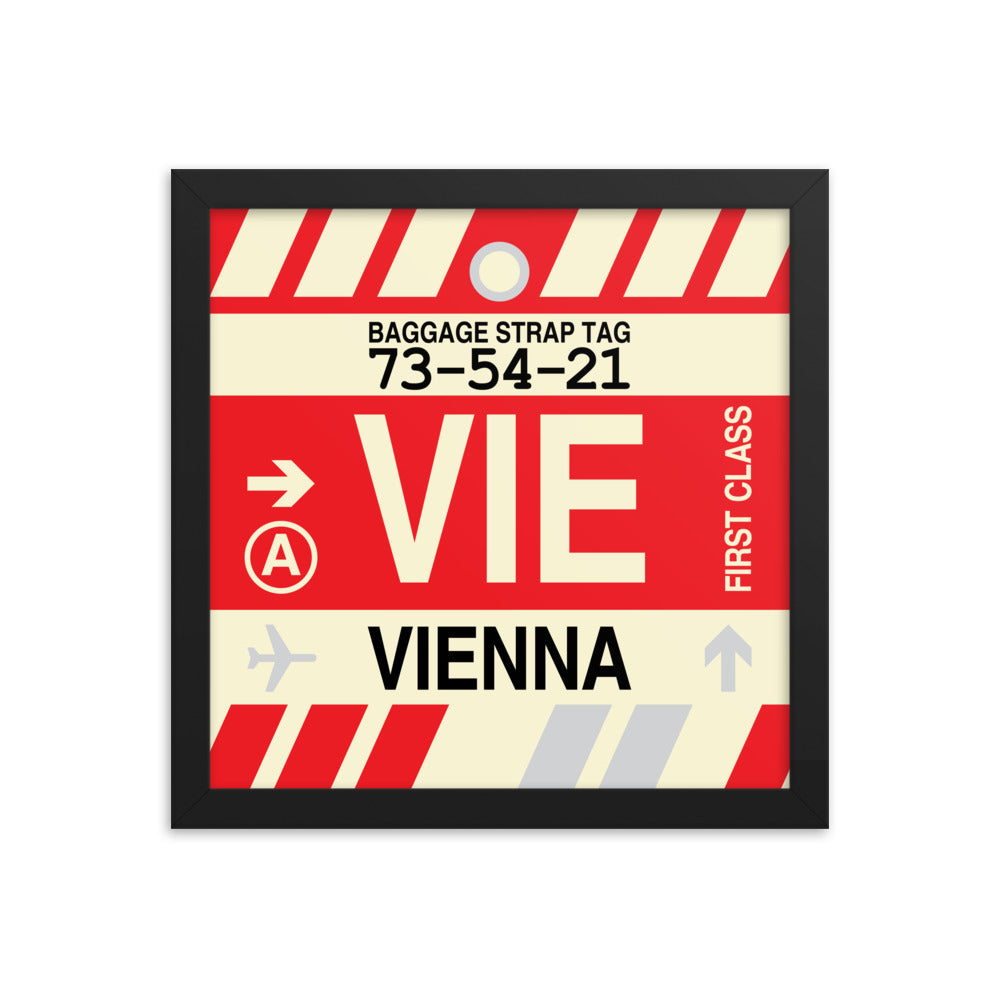 Travel-Themed Framed Print • VIE Vienna • YHM Designs - Image 02