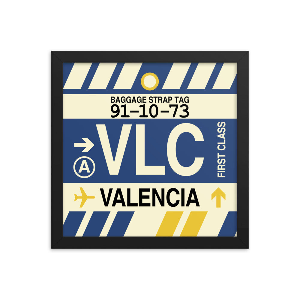 Travel-Themed Framed Print • VLC Valencia Souvenir • YHM Designs - Image 02