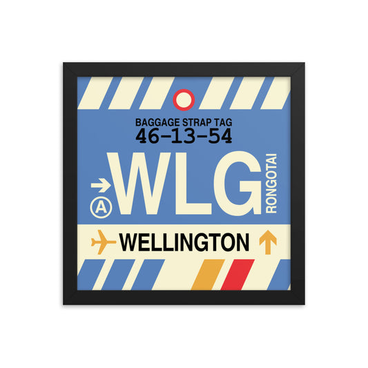 Travel-Themed Framed Print • WLG Wellington • YHM Designs - Image 02