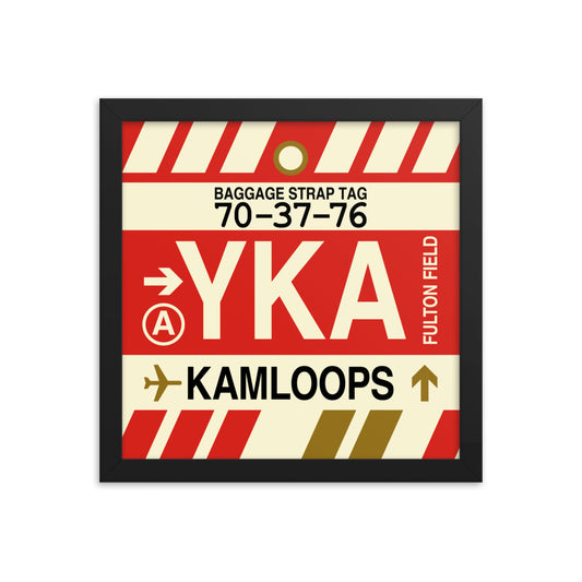Travel-Themed Framed Print • YKA Kamloops Souvenir • YHM Designs - Image 02