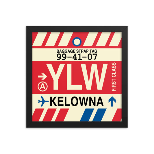 Travel-Themed Framed Print • YLW Kelowna • YHM Designs - Image 02