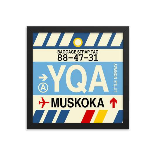 Travel-Themed Framed Print • YQA Muskoka Souvenir • YHM Designs - Image 02
