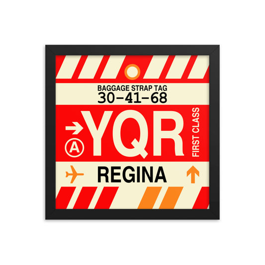 Travel-Themed Framed Print • YQR Regina Souvenir • YHM Designs - Image 02