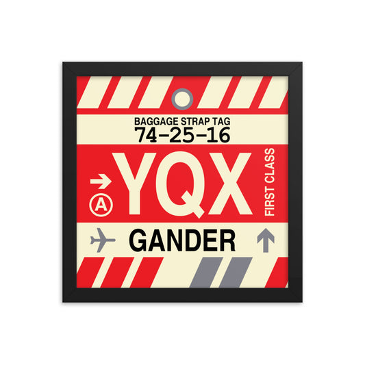 Travel-Themed Framed Print • YQX Gander Souvenir • YHM Designs - Image 02