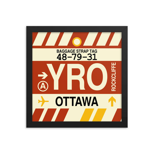 Travel-Themed Framed Print • YRO Ottawa Souvenir • YHM Designs - Image 02