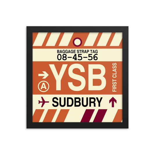 Travel-Themed Framed Print • YSB Sudbury Souvenir • YHM Designs - Image 02
