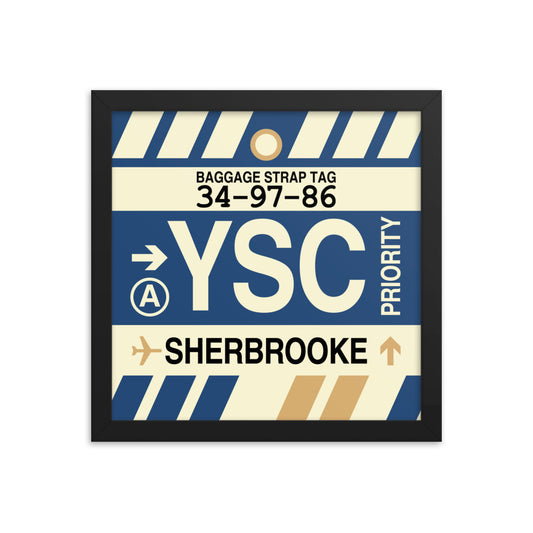 Travel-Themed Framed Print • YSC Sherbrooke Souvenir • YHM Designs - Image 02