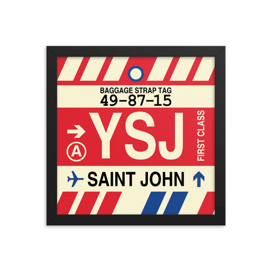 Travel-Themed Framed Print • YSJ Saint John Souvenir • YHM Designs - Image 02