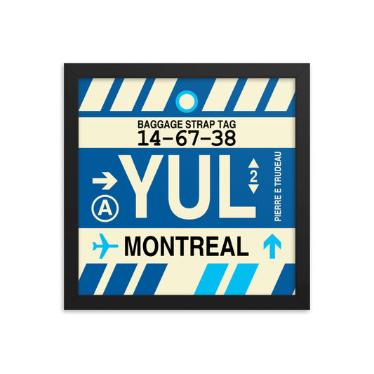 Travel-Themed Framed Print • YUL Montreal Souvenir • YHM Designs - Image 02