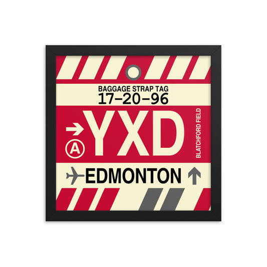 Travel-Themed Framed Print • YXD Edmonton Souvenir • YHM Designs - Image 02