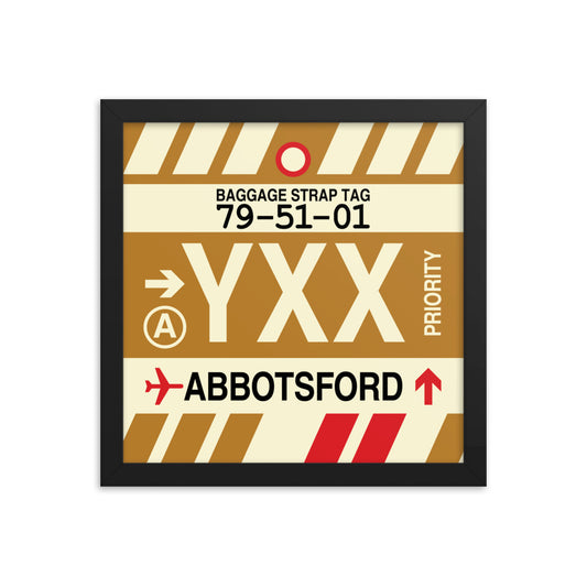 Travel-Themed Framed Print • YXX Abbotsford Souvenir • YHM Designs - Image 02