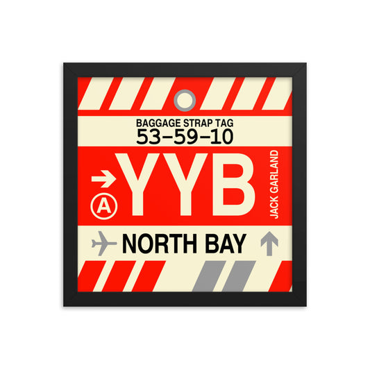 Travel-Themed Framed Print • YYB North Bay Souvenir • YHM Designs - Image 02