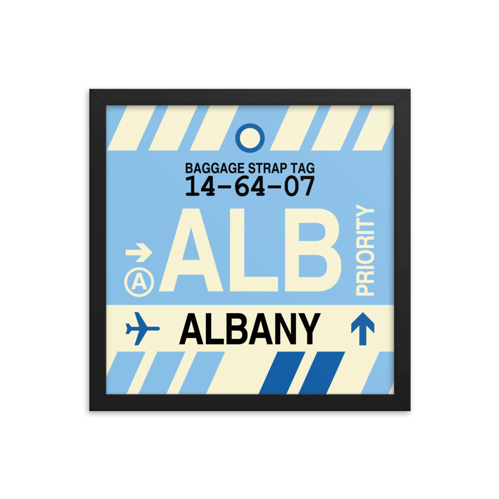 Travel-Themed Framed Print • ALB Albany • YHM Designs - Image 03